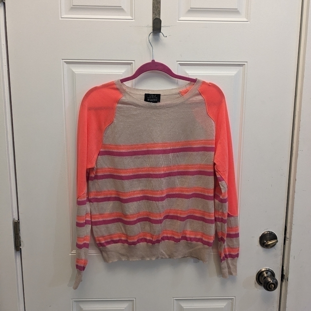 O'2nd for Barney's New York Co-op Linen Blend Sweater